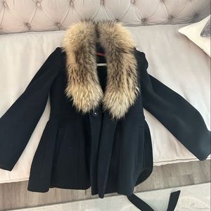 Alice + Olivia Evana Fur Jacket Size S